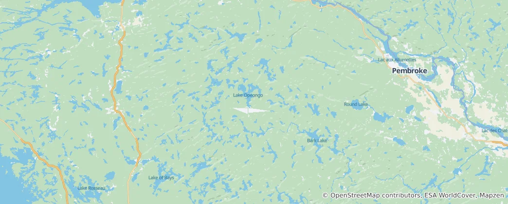 Map of Algonquin Park