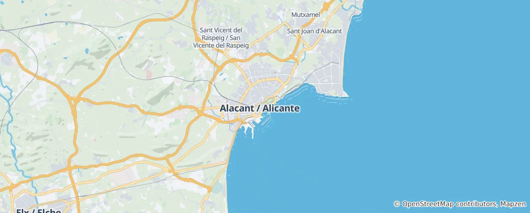 Mappa di Alicante