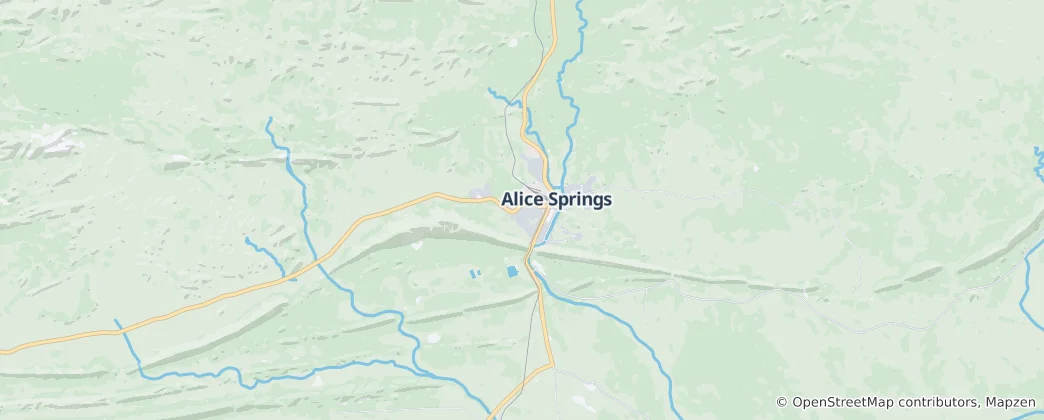Map of Alice Springs