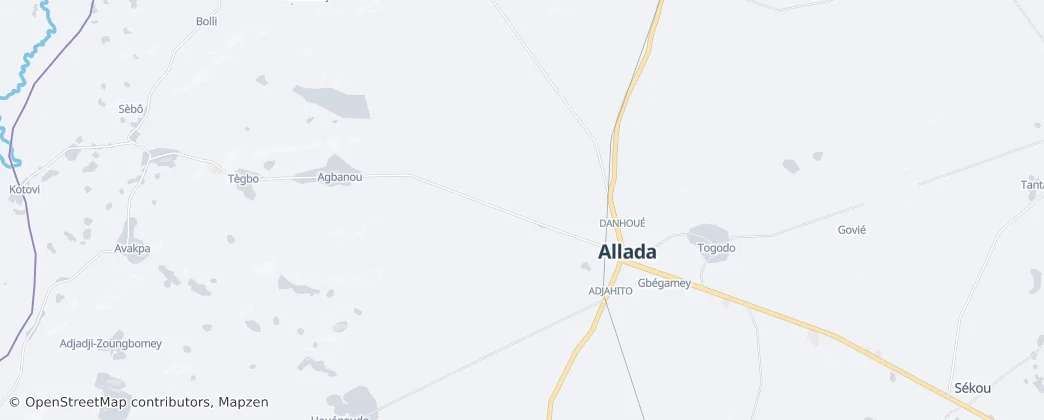 Allada – Mapa