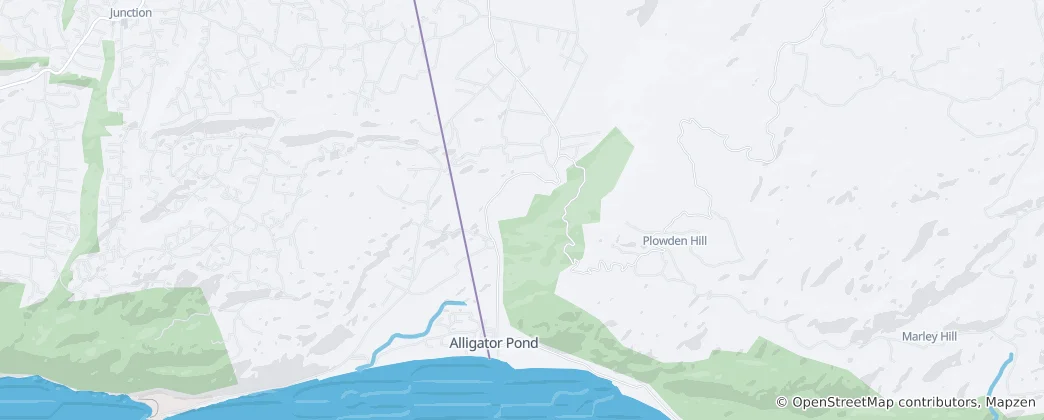 Mapa Alligator Pond
