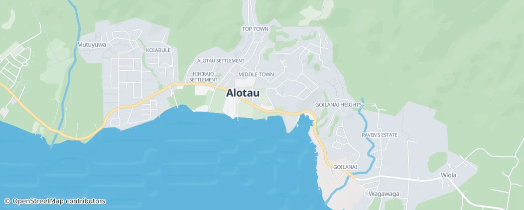 Alotau Urban LLG — Mapa