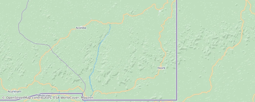 Altos de Nsork National Park — Map