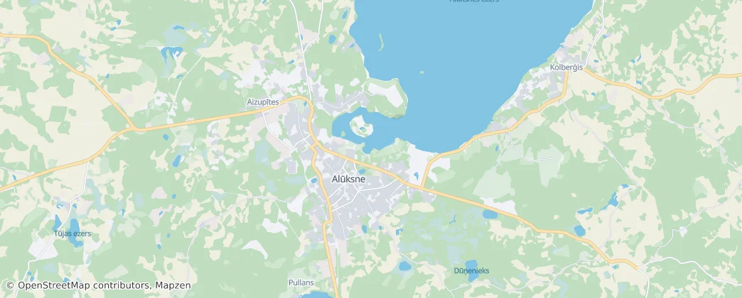 Map of Alūksne