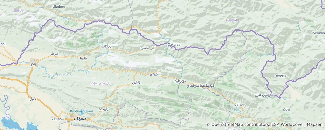 Mappa di Amadiya District