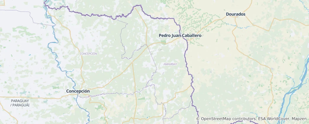 Mappa di Amambay