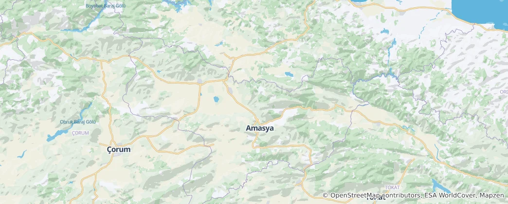 Map of Amasya Province