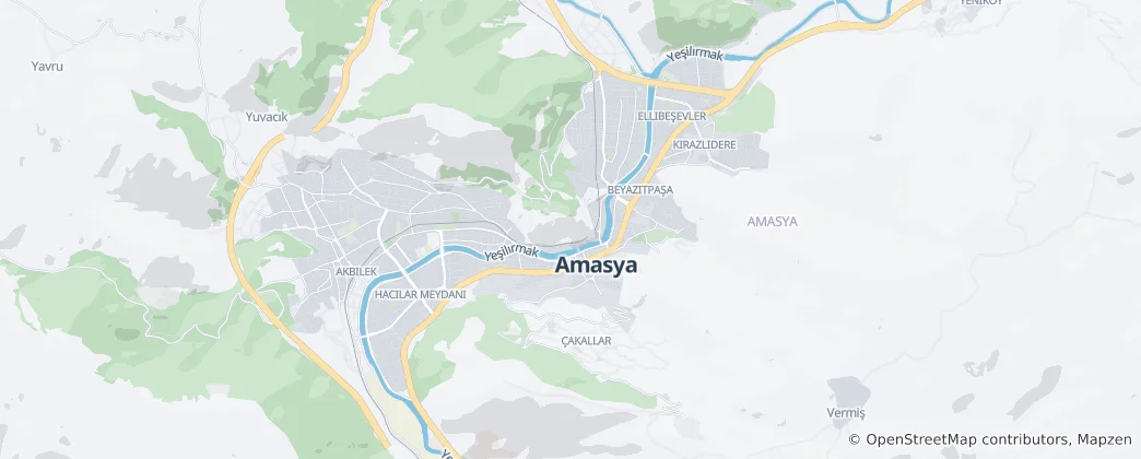 Map of Amasya