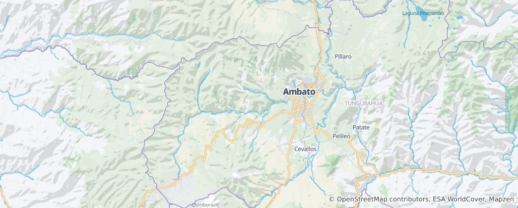 Mapa Ambato Canton