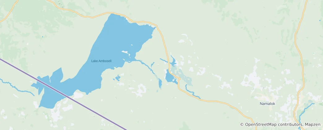 Mappa di Parco nazionale di Amboseli