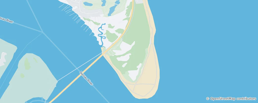 Mapa Státní park Amelia Island
