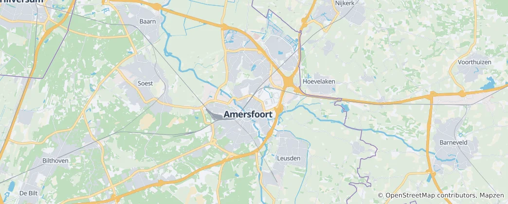 Map of Amersfoort
