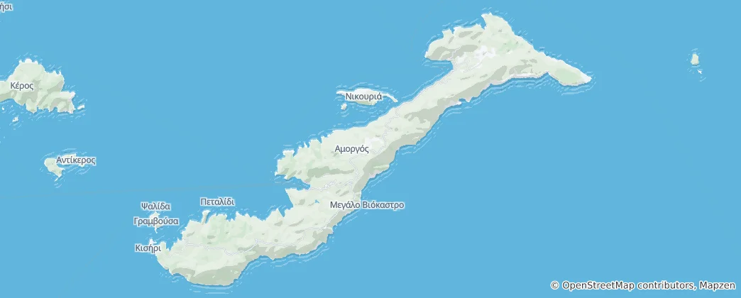 Mappa di Amorgos