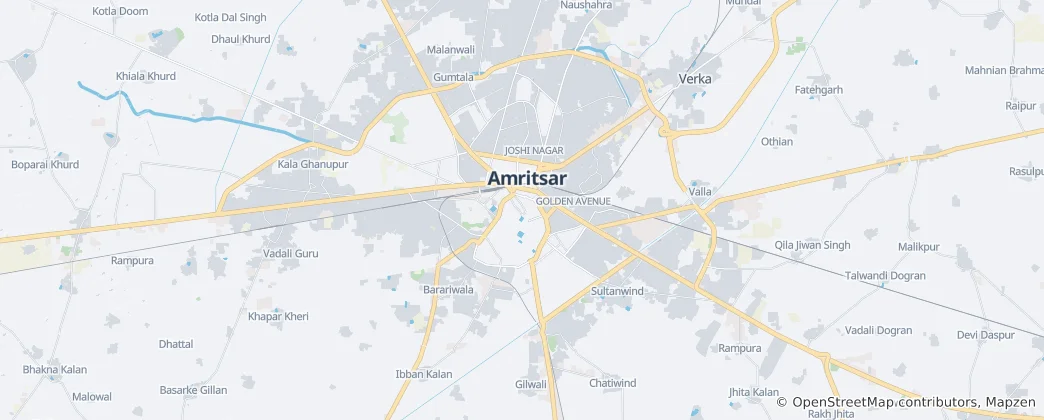 Térkép: Amritszár