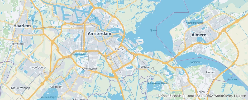 Mapa Amsterdam