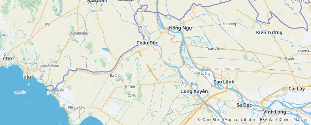 Map of An Giang