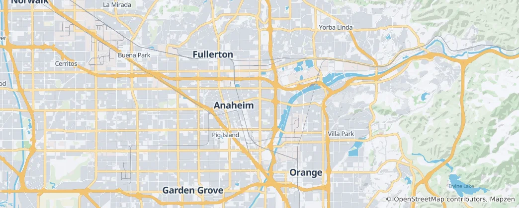 Anaheim Haritası