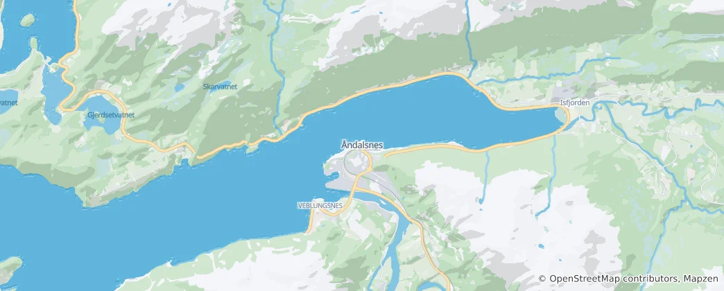 Mapa Åndalsnes
