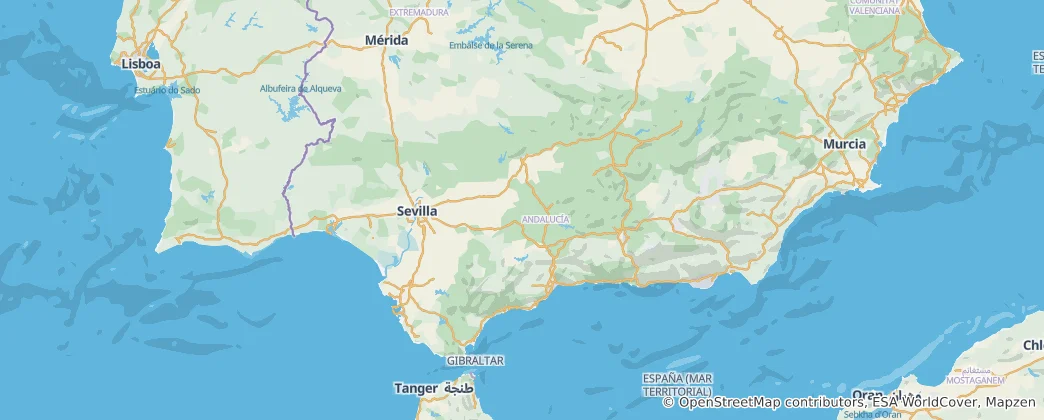 Mapa Andalúzia