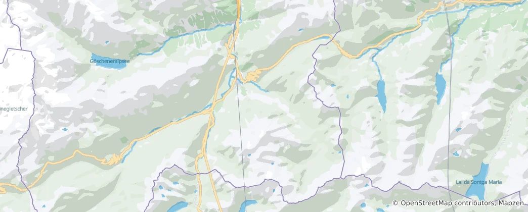 Map of Andermatt