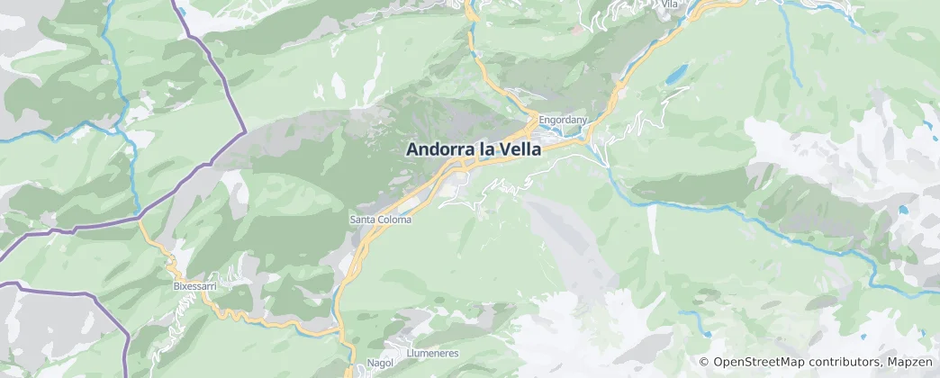 Karte von Andorra la Vella