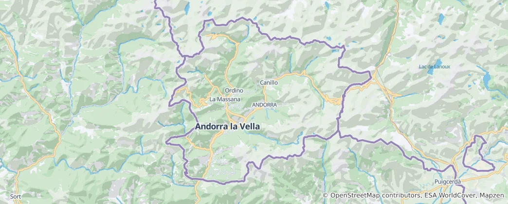 Map of Andorra