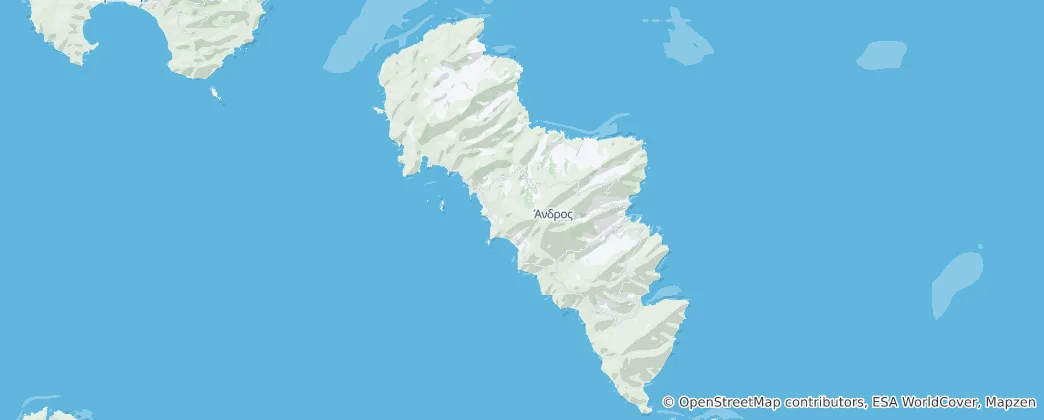 Mappa di Andros Municipality
