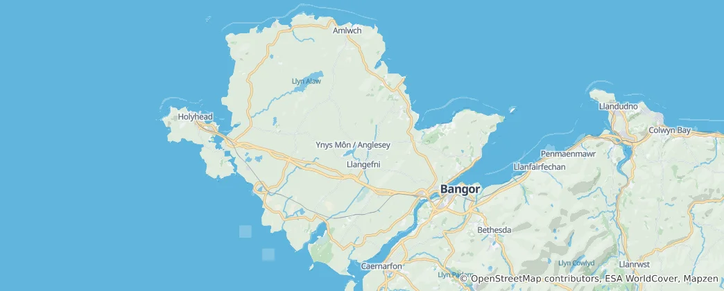 Map of Anglesey