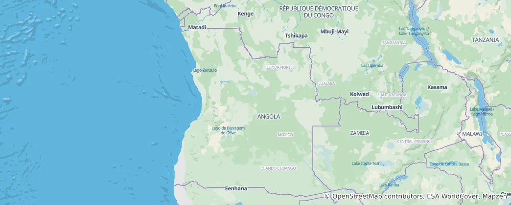 Map of Angola