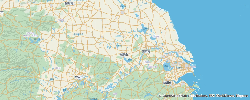 Mappa di Provincia di Anhui