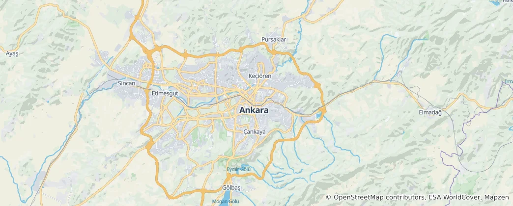 Map of Ankara