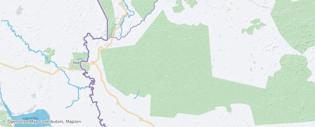 Ankasa Game Reserve and Nini-Suhien National Park — Map