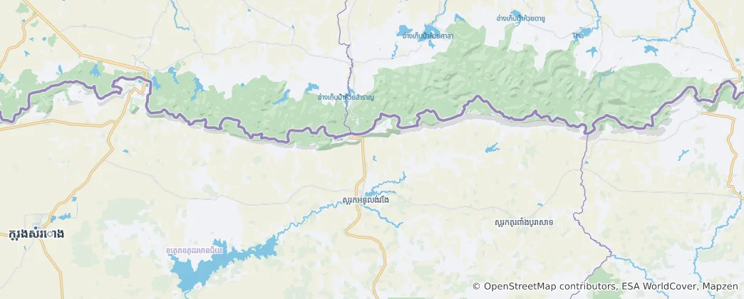 Map of Anlong Veng District