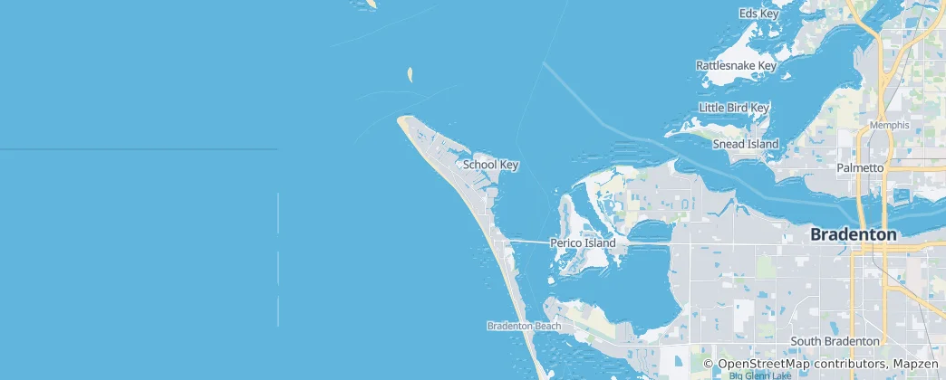Mapa Anna Maria Island