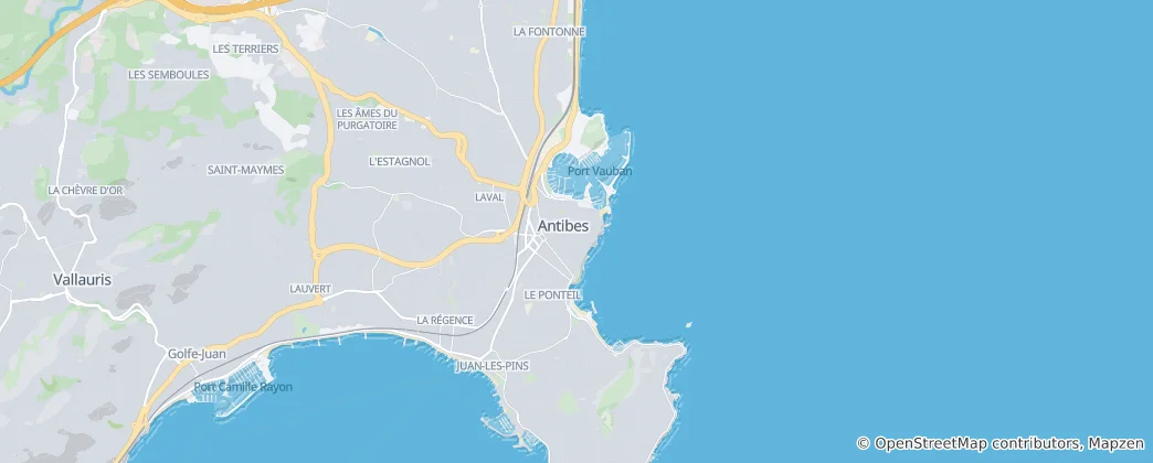Map of Antibes