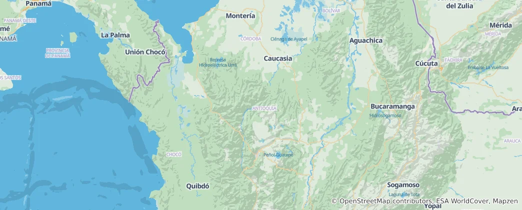 Térkép: Antioquia