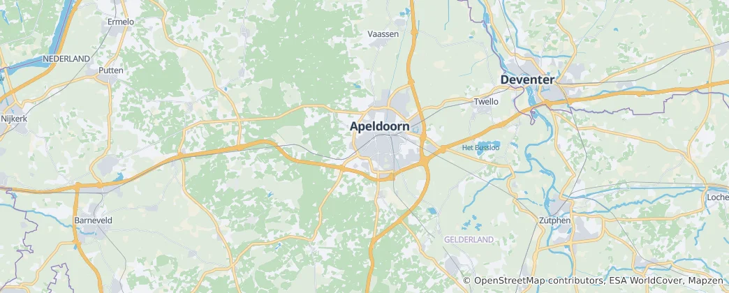 Map of Apeldoorn