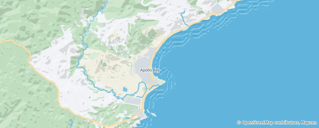 Mapa Apollo Bay