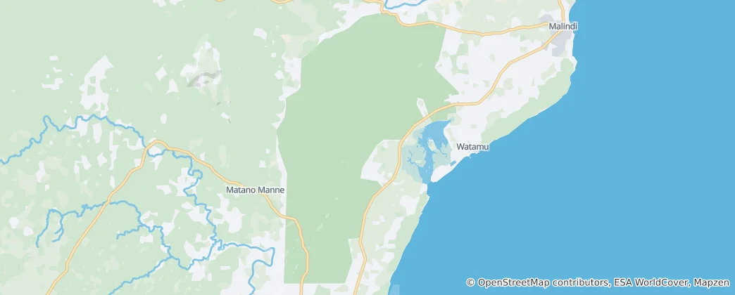 Mapa Arabuko-Sokoke Forest Reserve