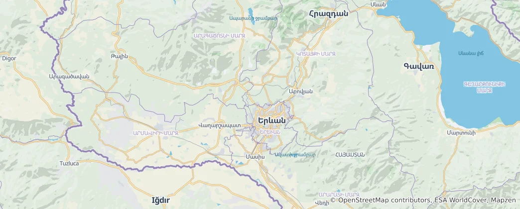 Map of Aragatsotn Province
