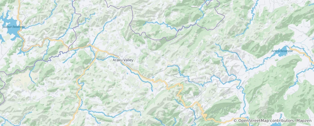 Mappa di Araku Valley
