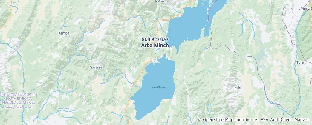 Arba Minch Zuria Haritası