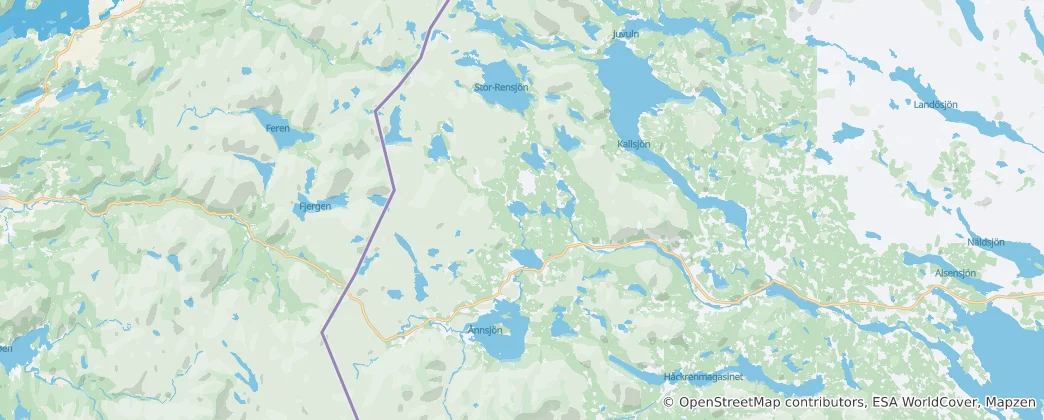 Kaart van Åre