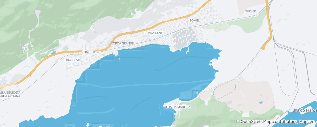Mappa di Área de Proteção Ambiental do Saco de Coroa Grande