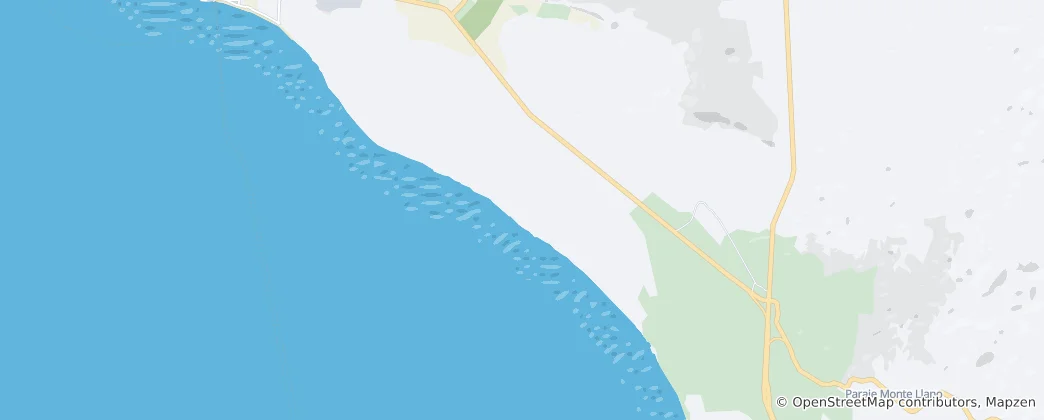 Mapa Área Nacional de Recreo Playa de Cabo Rojo - Pedernales