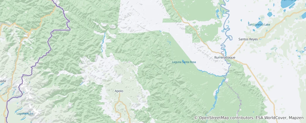 Mapa Área Natural de Manejo Integrado Madidi