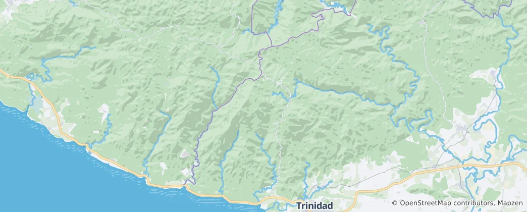 Carte de Área Protegida Topes de Collantes