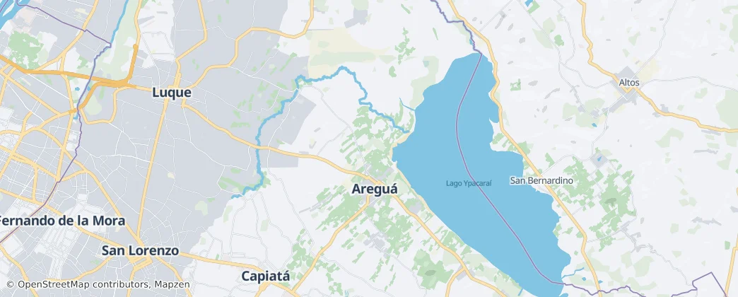 Areguá — mapa
