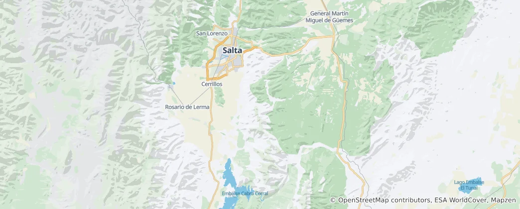 Mappa di Dipartimento di Capital