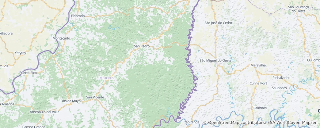 Mapa De Departamento San Pedro